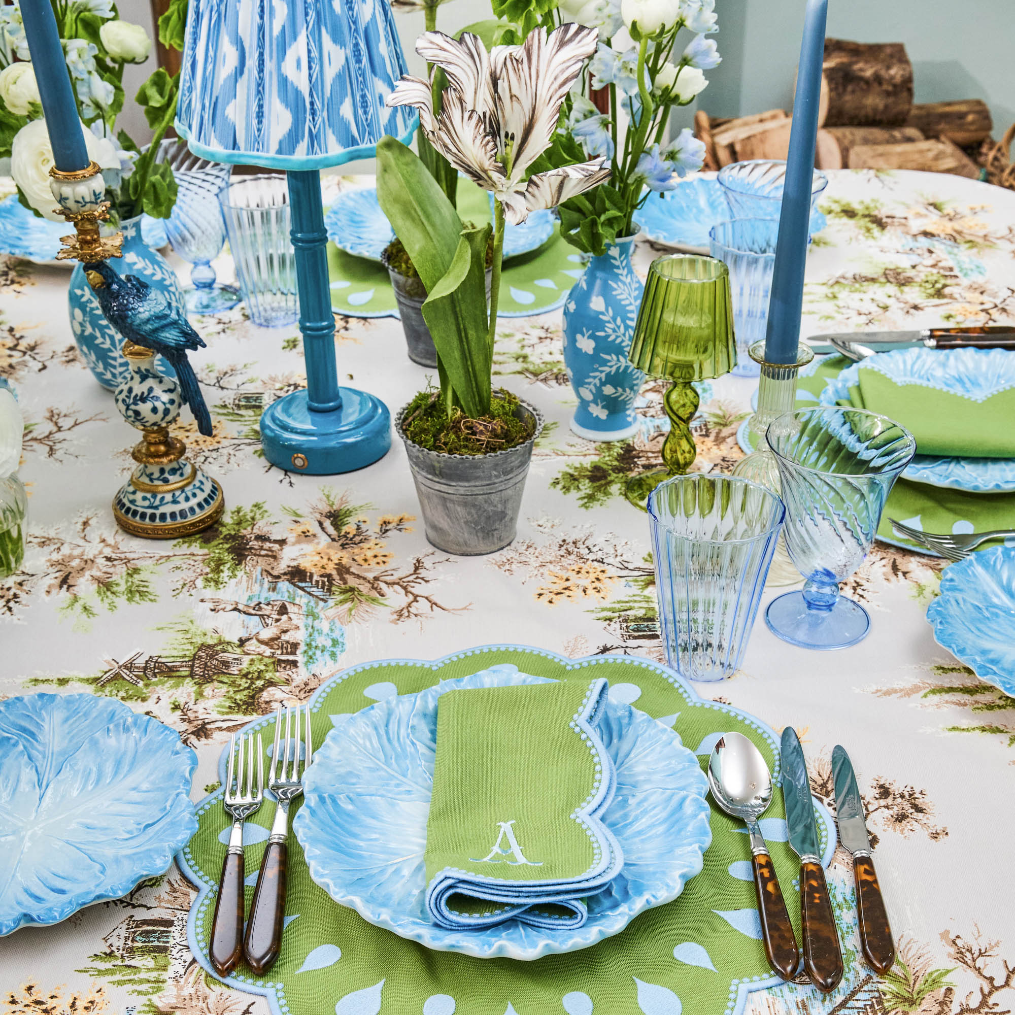 Blue Fluted Glassware (Set of 8) - Image 11