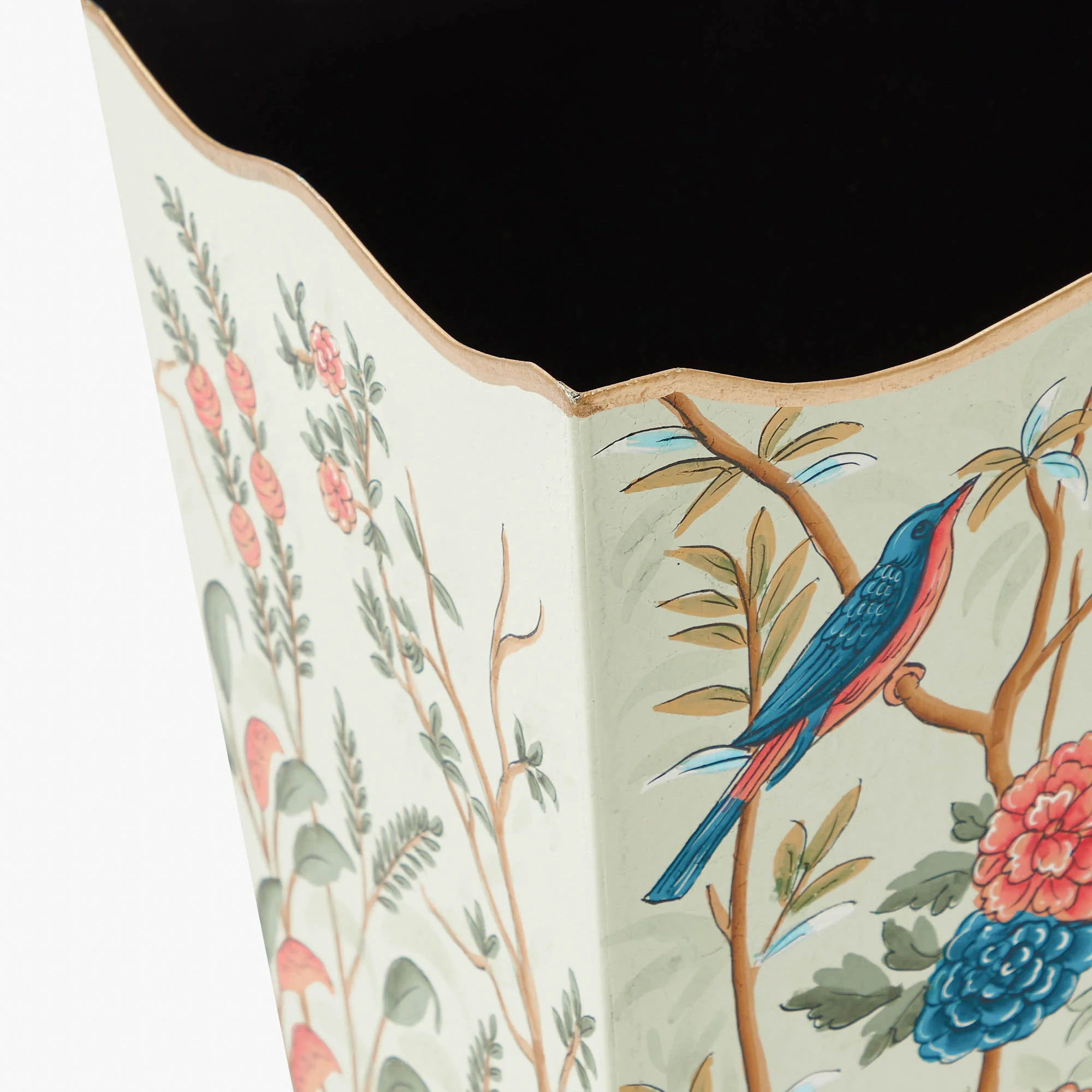 Chinoiserie Tole Waste Paper Bin - Image 7