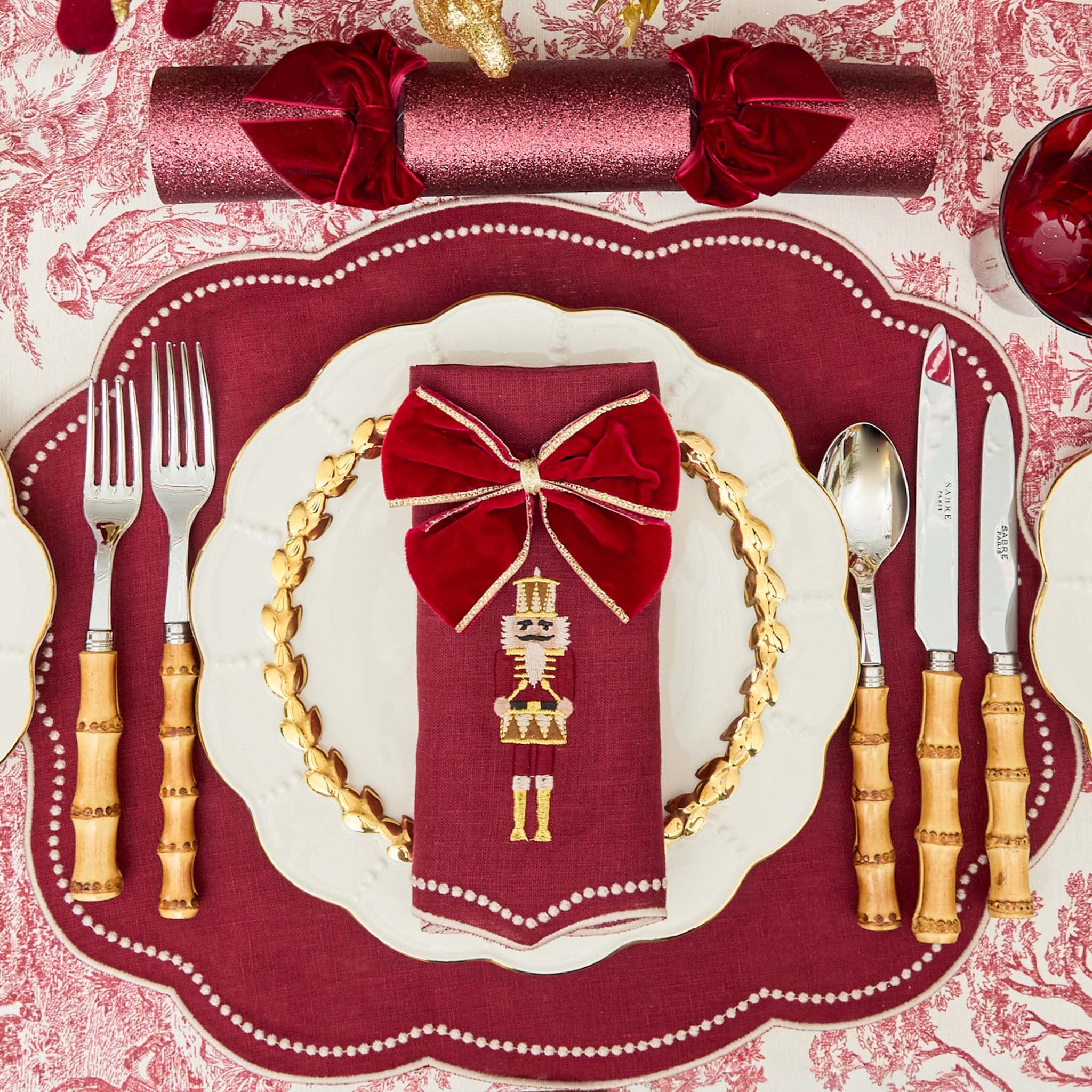 Claudette Toile Tablecloth - Image 4