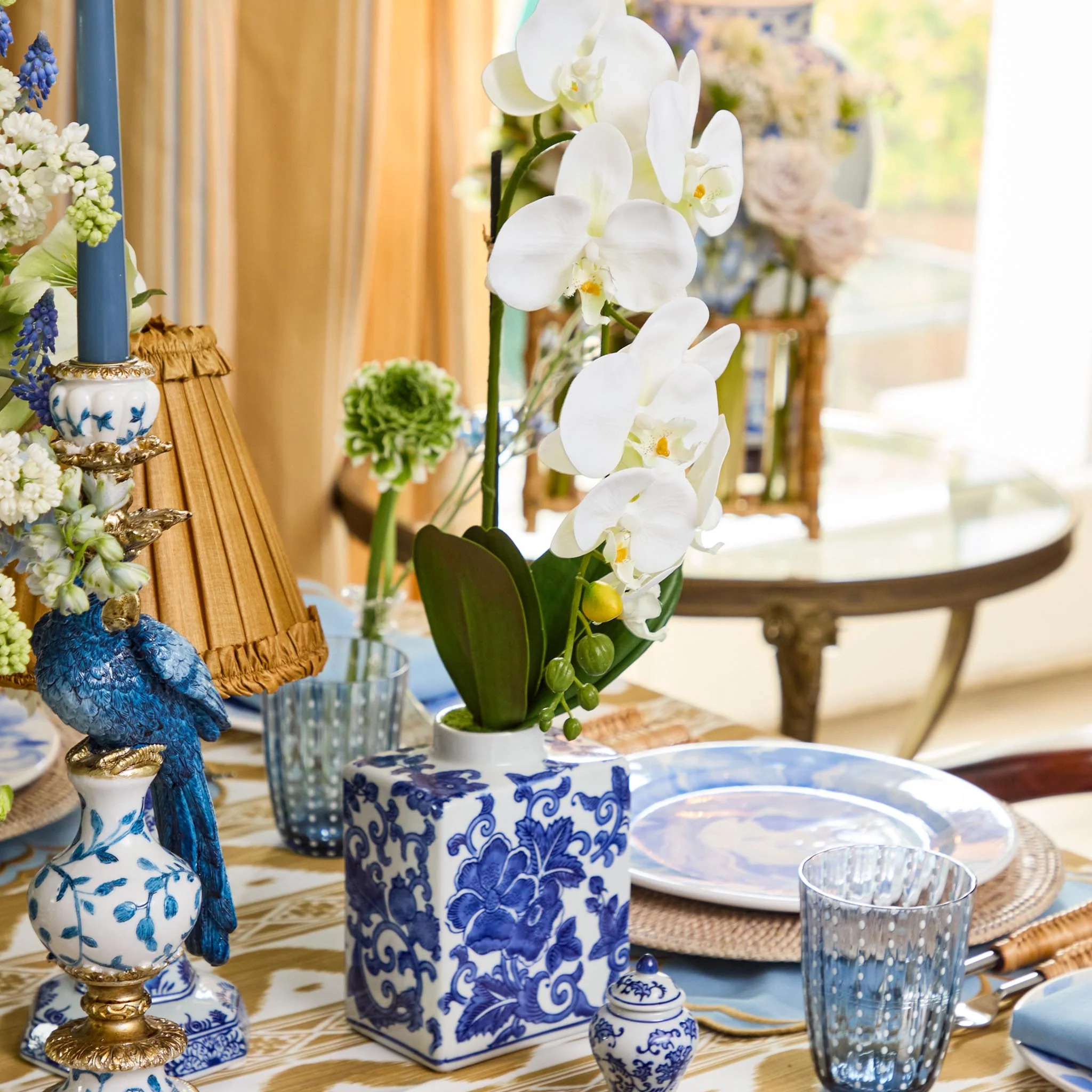 Faux Orchid in Chinoiserie Vase - Image 14