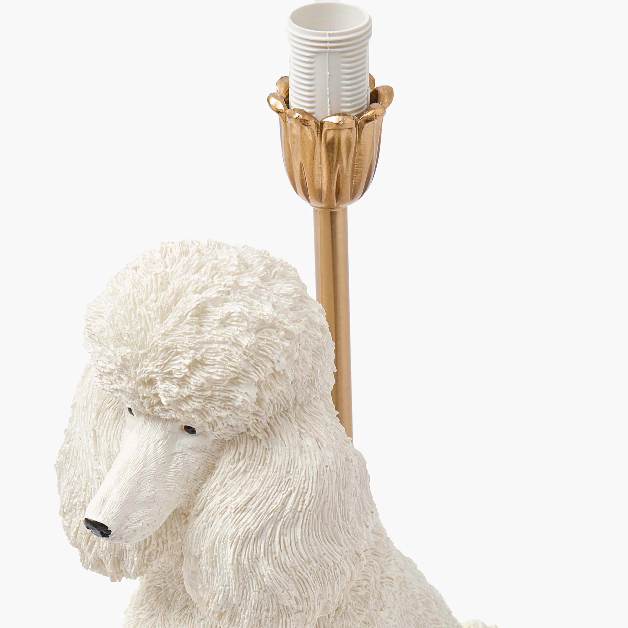 Fifi Poodle Rechargeable Lamp with Red Velvet Bow Shade (18cm) - Image 4