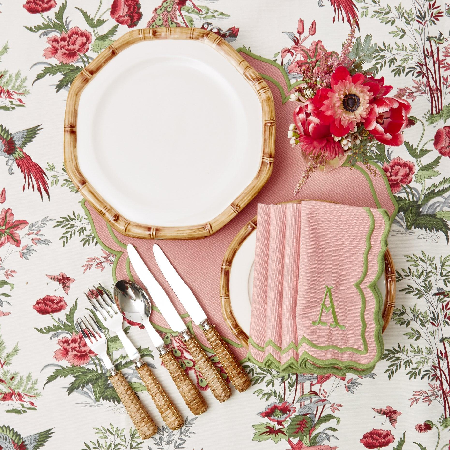 Fleur Pink Placemats & Napkins (Set of 4) - Image 26