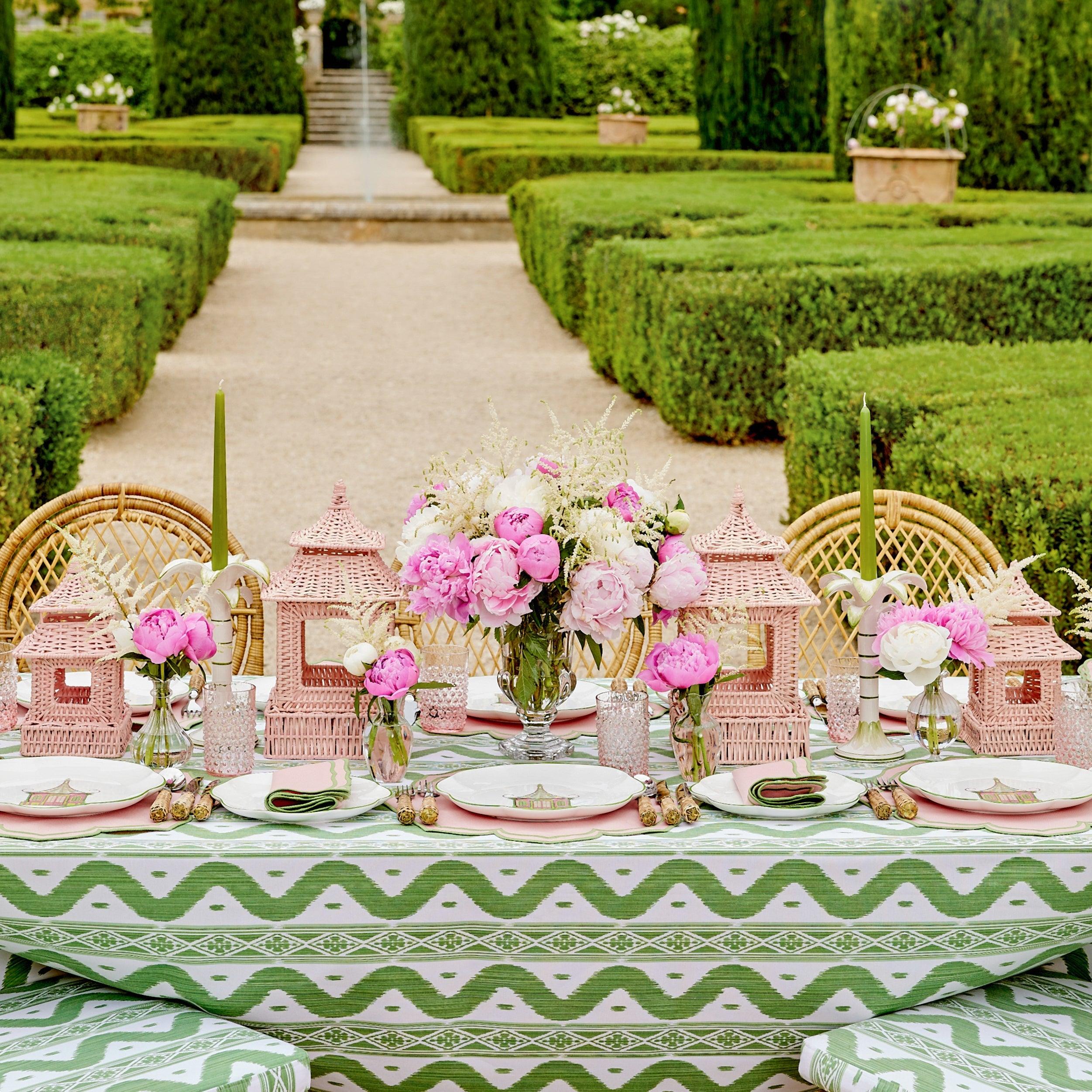 Green Ikat Tablecloth - Image 8