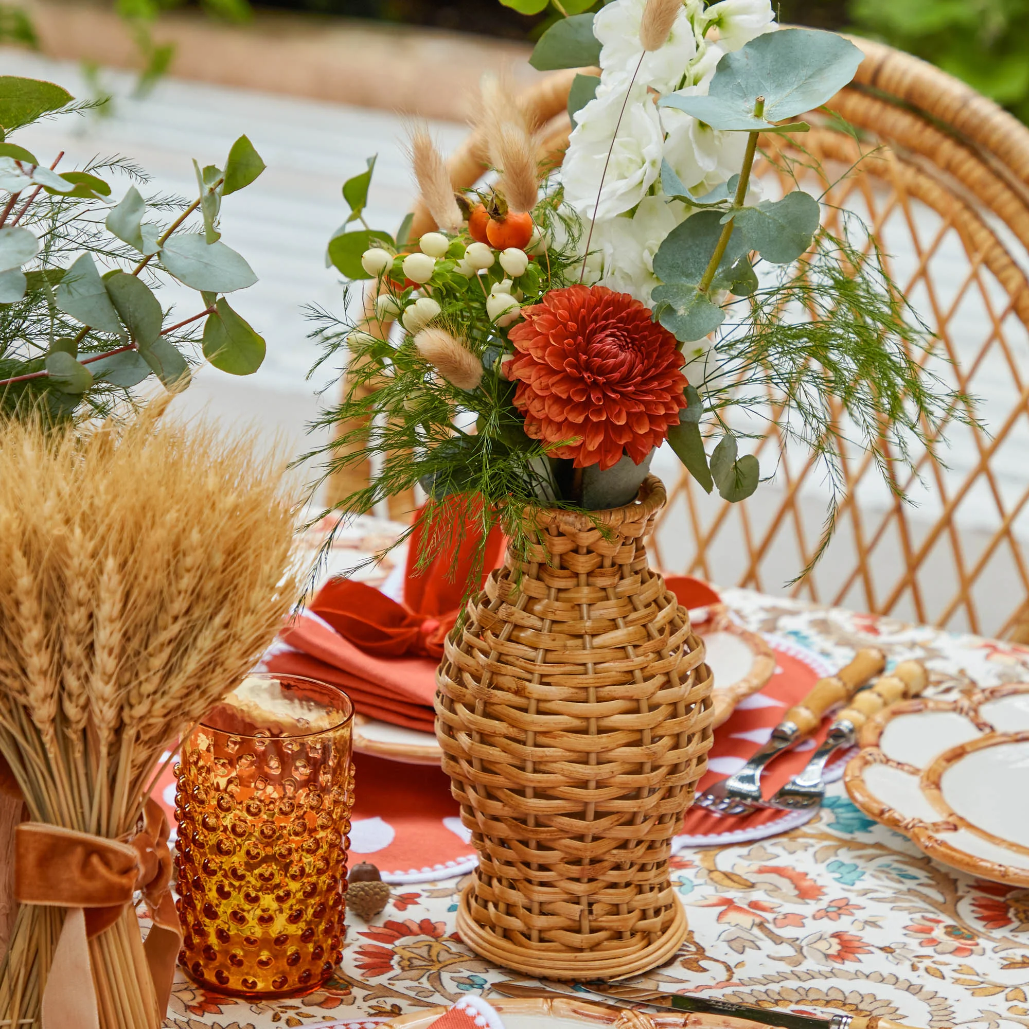 Natural Rattan Pagoda Decoration Set - Image 4