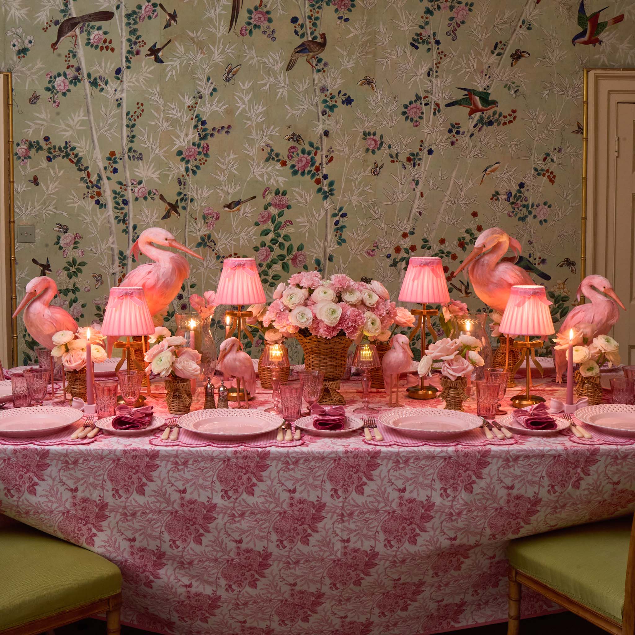 Pink Velvet Bow Lampshade (18cm) - Image 7
