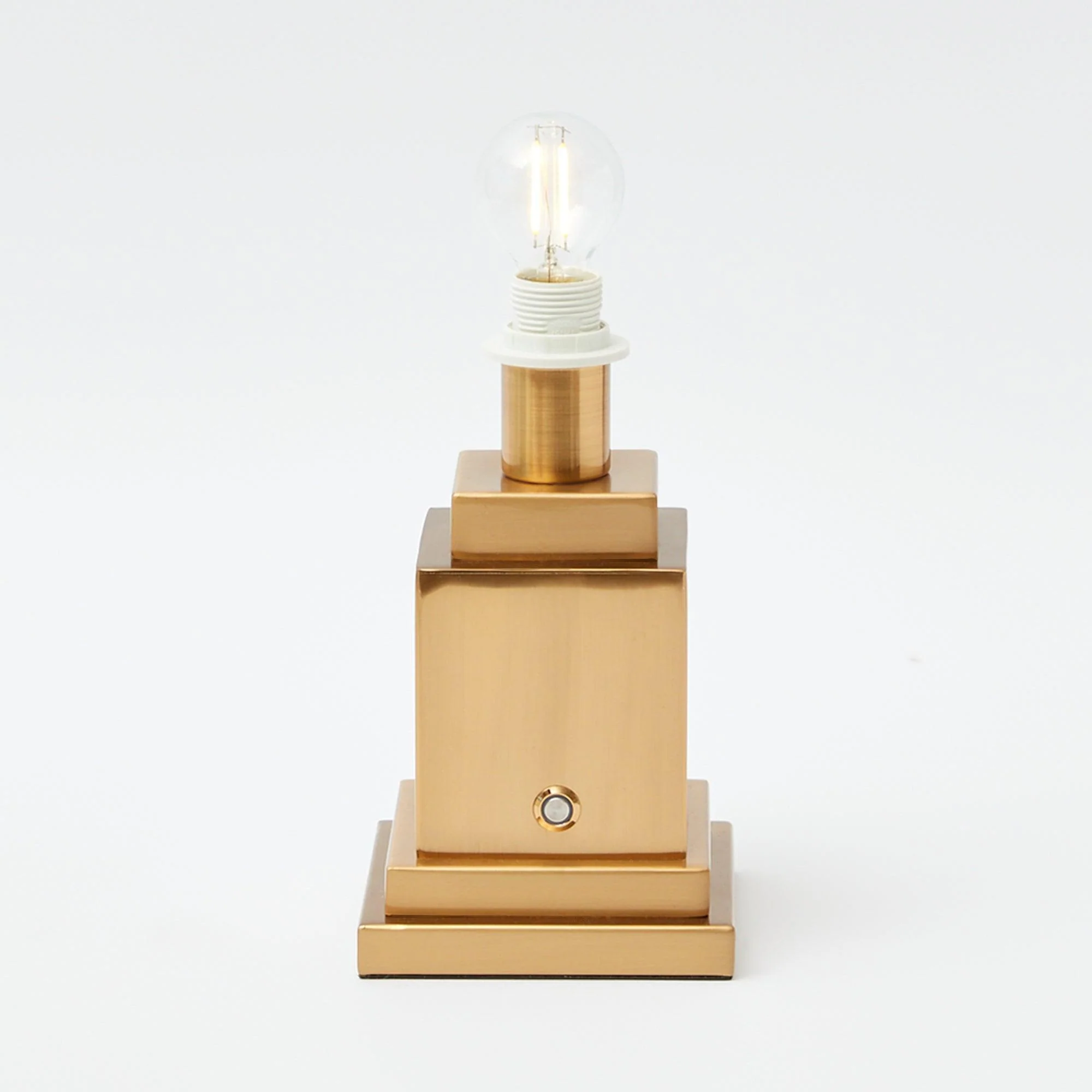 Square Rechargeable Lamp with Cobalt & Red Lotus Shade (18cm) - Image 10