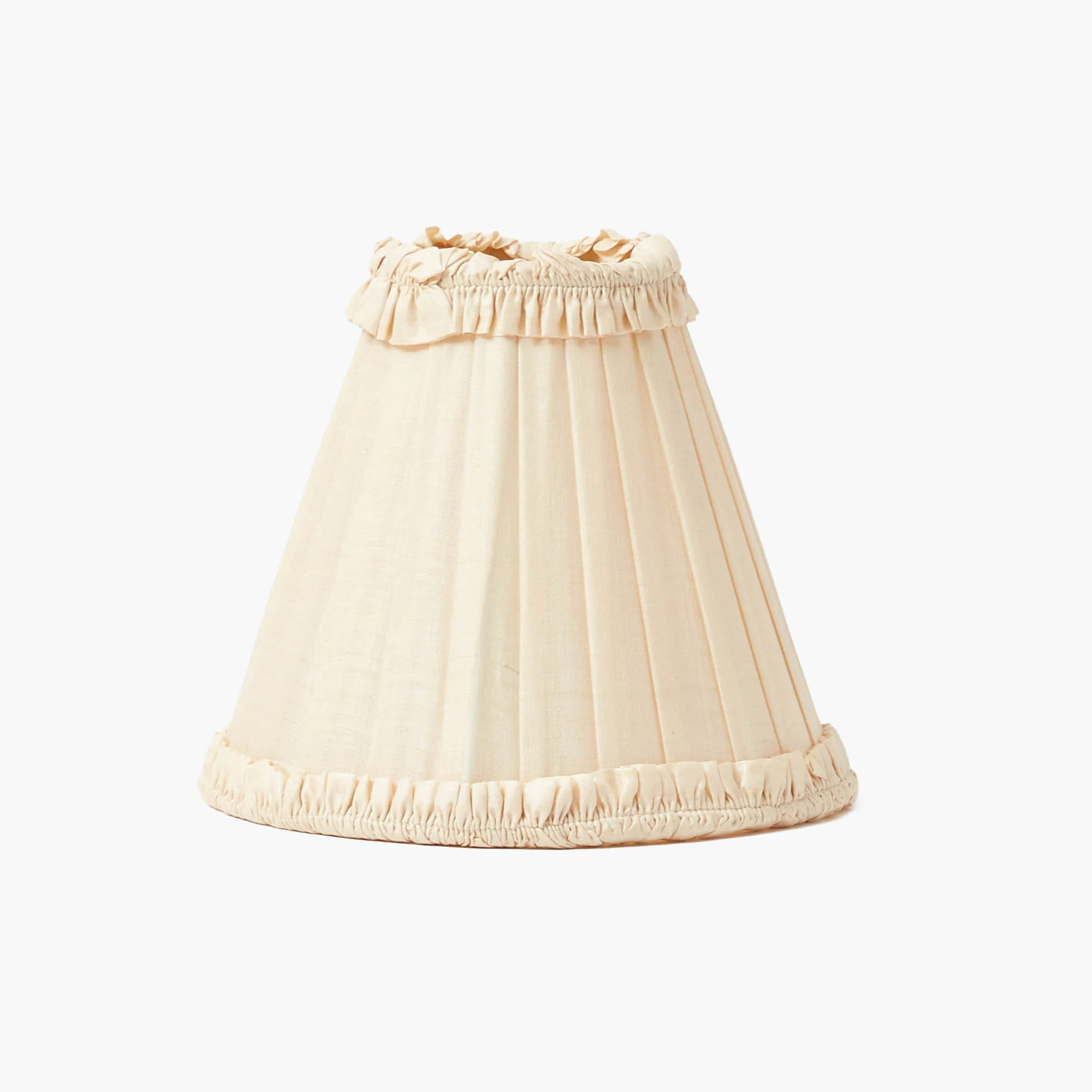 Square Rechargeable Lamp with Cream Frilled Silk Shade (18cm) - Image 9