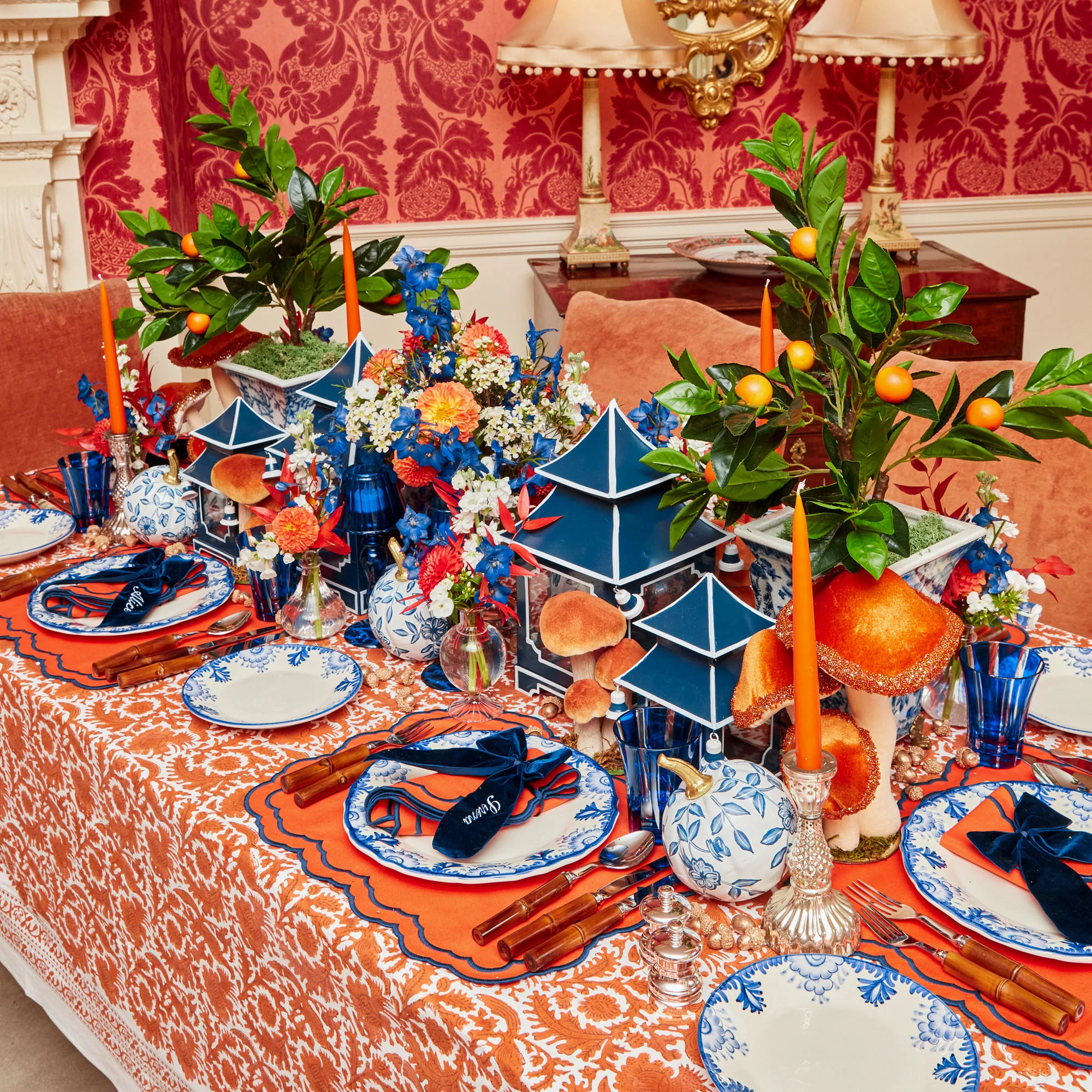 Royal Blue Positano Glasses (Set of 4) - Image 5