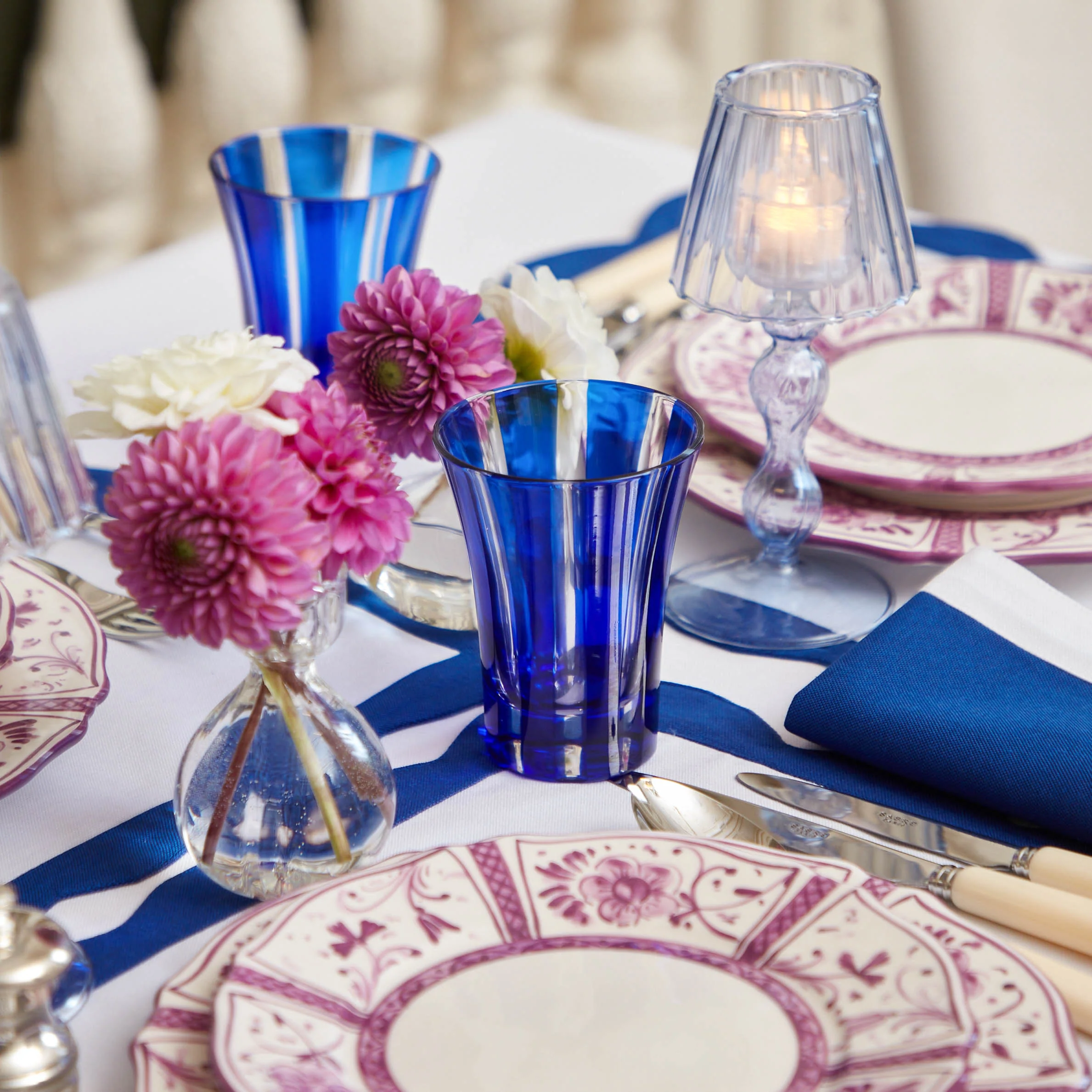 Royal Blue Positano Glasses (Set of 4) - Image 7