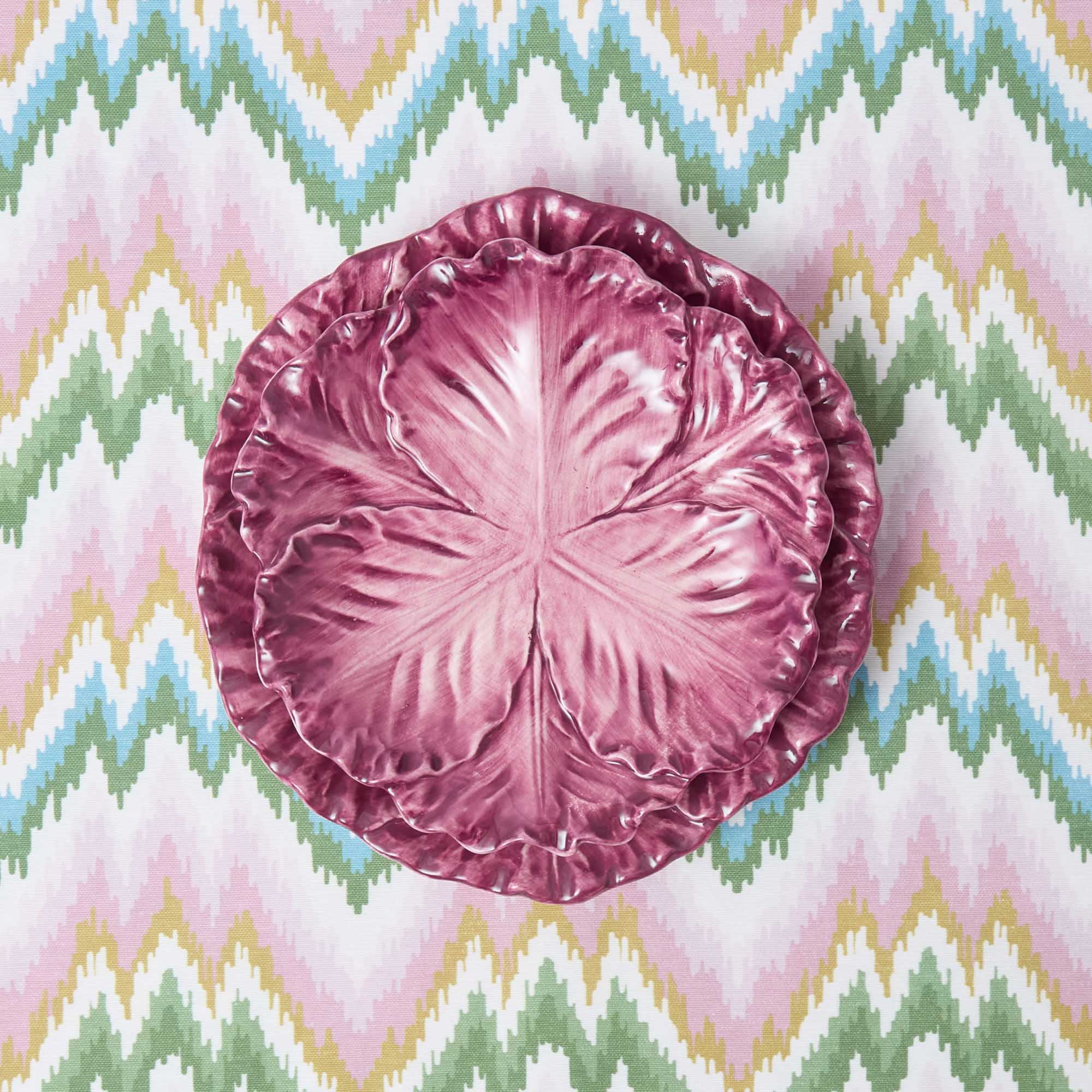 Serena Aubergine Cabbage Dinner & Starter Plates (Set of 8) - Image 13