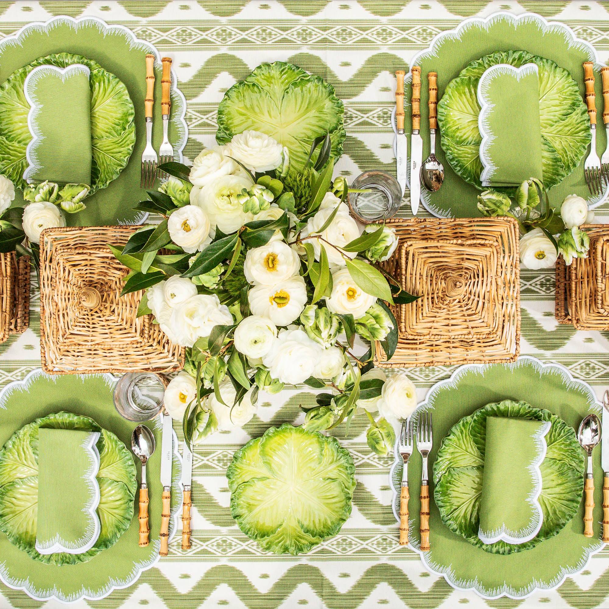Serena Green Cabbage Starter Plate (Set of 4) - Image 14