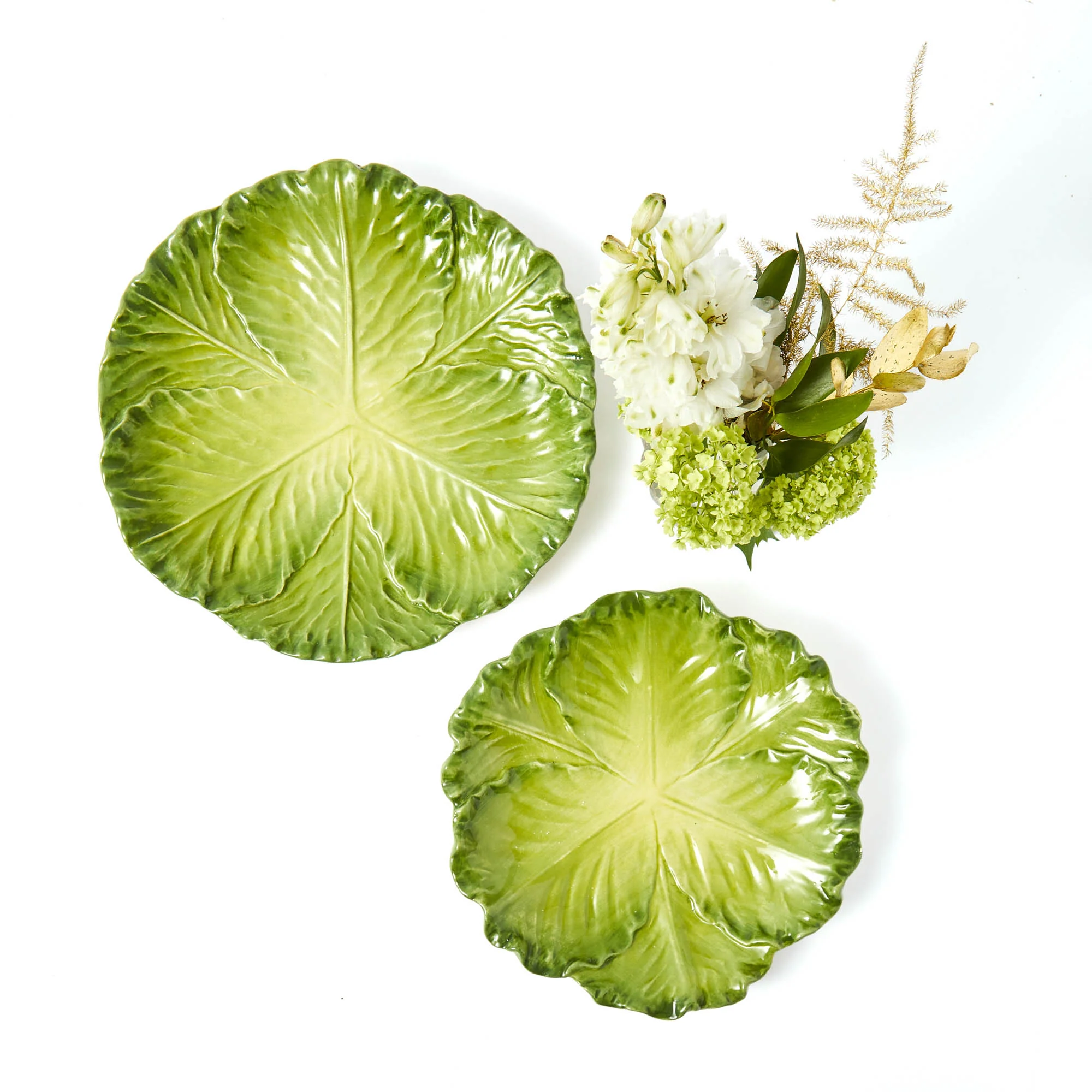 Serena Green Cabbage Starter Plate (Set of 4) - Image 8