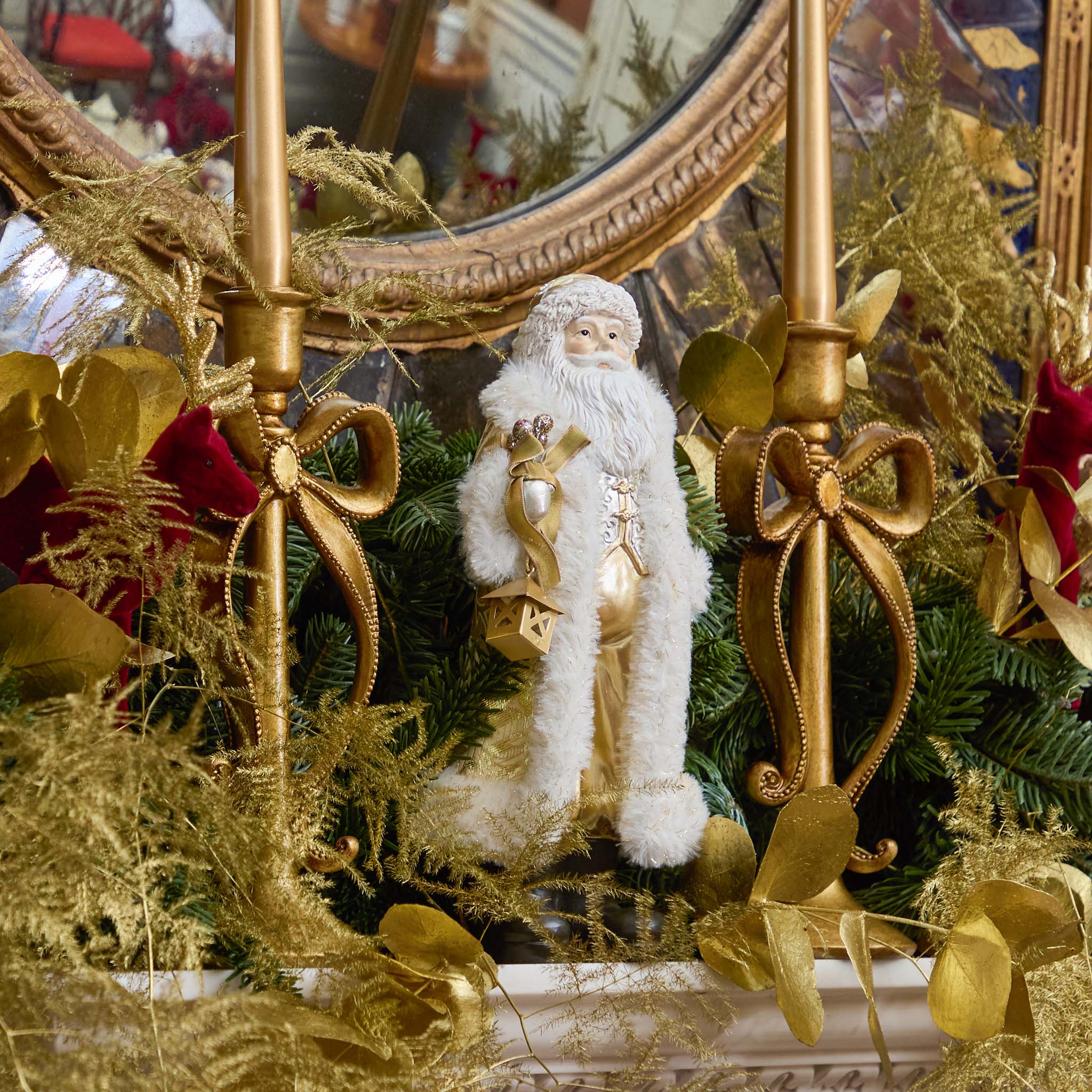 Gold Father Christmas - 30cm - Image 5