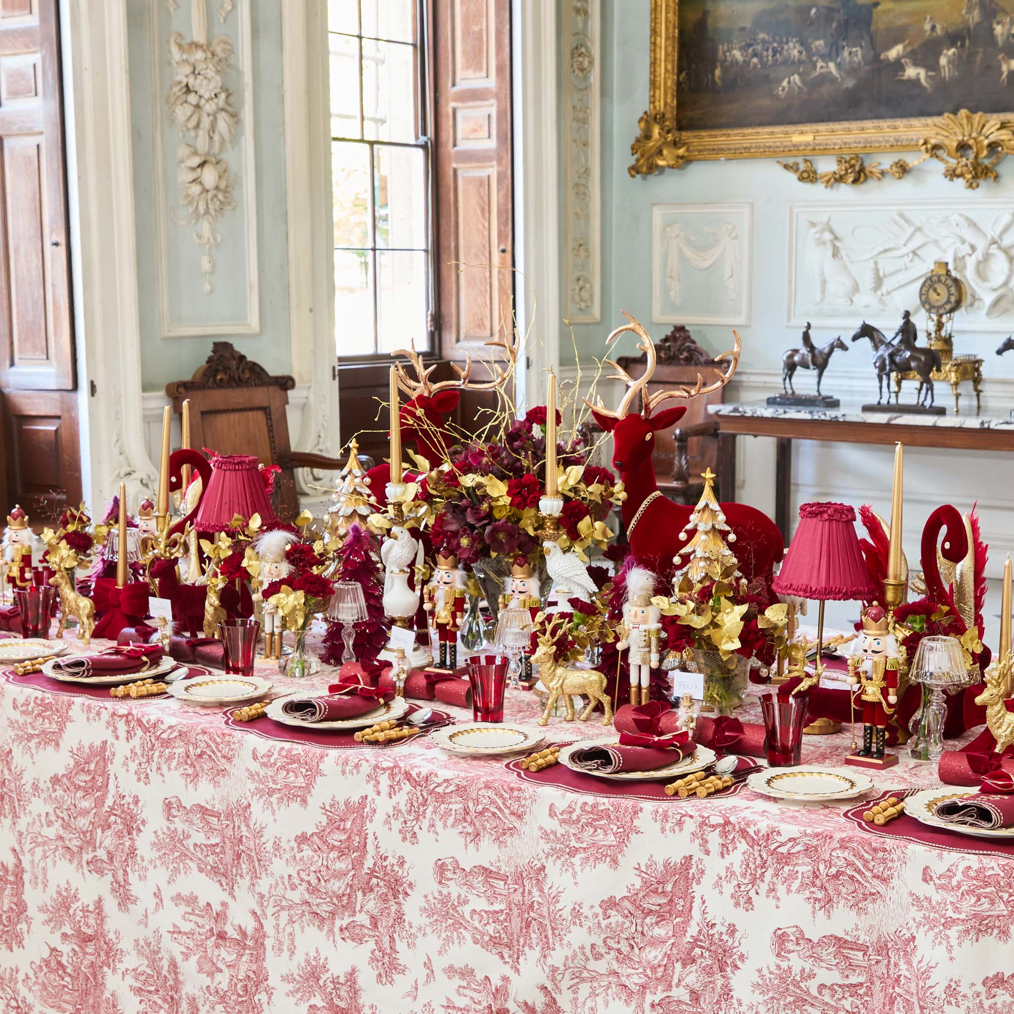 Claudette Toile Tablecloth - Image 6